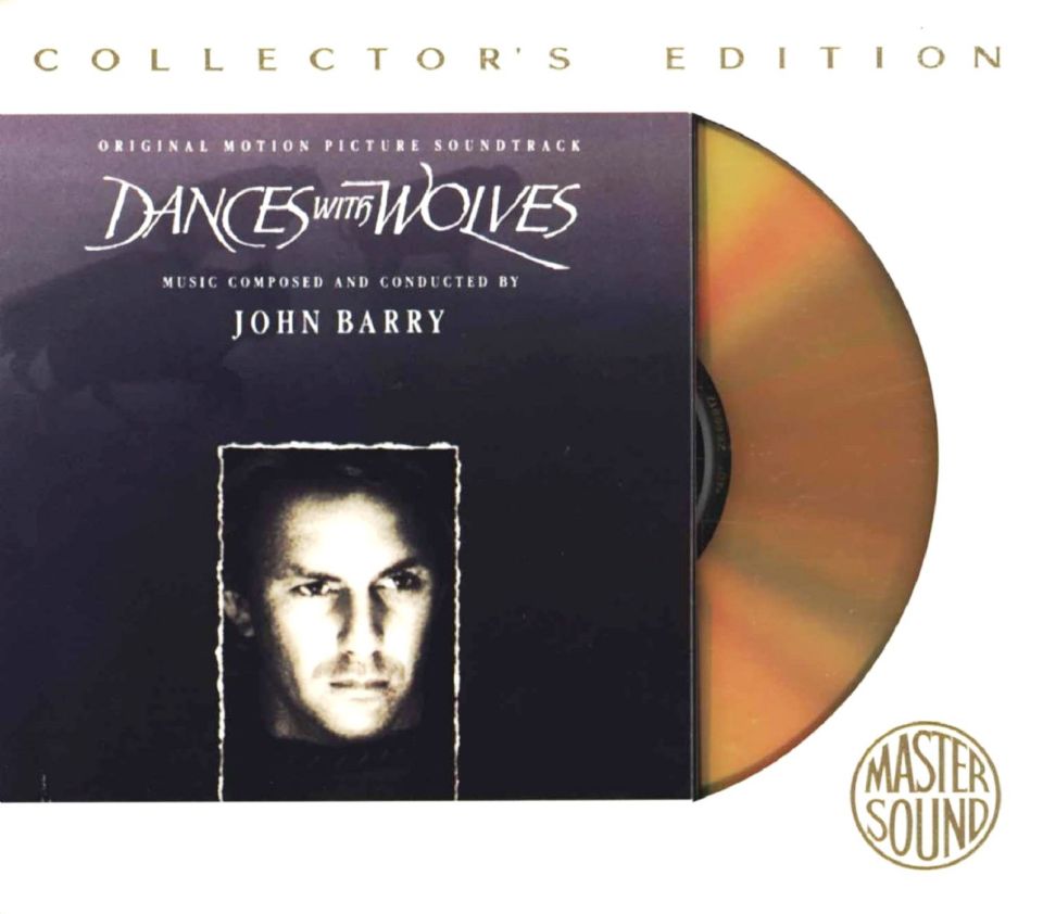 DANCES WITH WOLVES  - SOUNDTRACK (CD) (1990)(COLLECTORS EDITION) MASTER SOUND SPECIAL 24-KARAT GOLD DISC