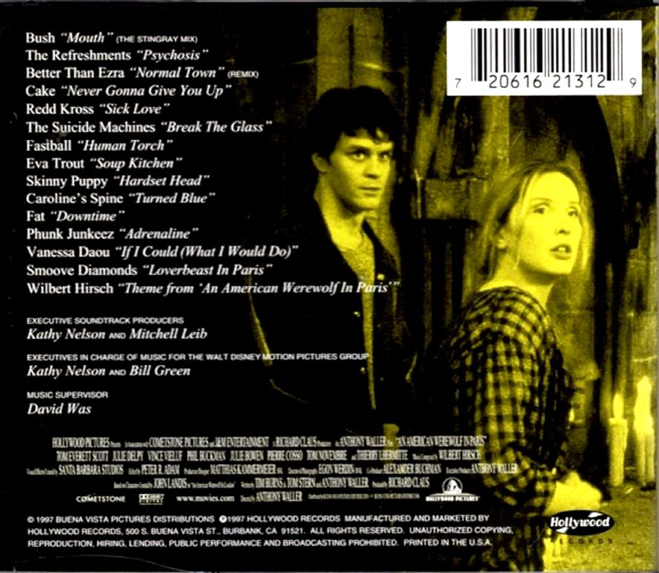 AN AMERICAN WEREWOLF IN PARIS - SOUNDTRACK (CD) (1997)