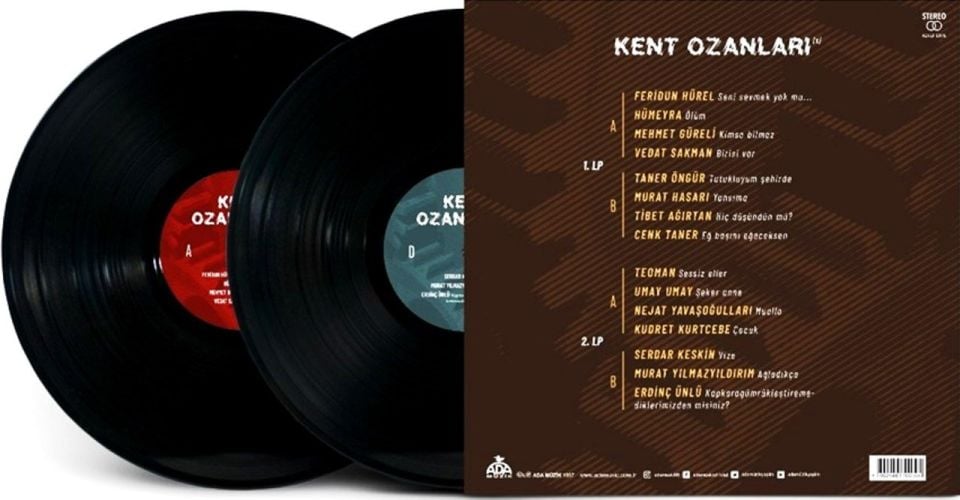 KENT OZANLARI 1 - ÇEŞİTLİ SANATÇILAR (2 LP)