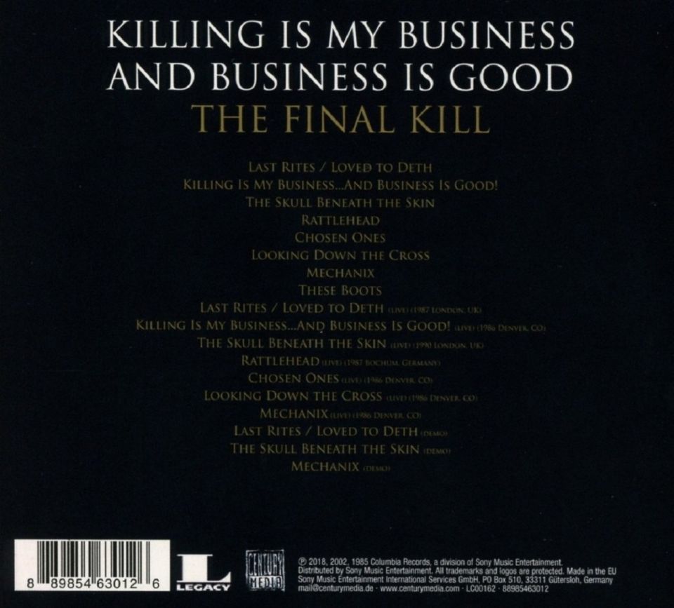 MEGADETH - KILLING IS MY BUSINESS...AND BUSINESS IS GOOD - THE FINAL KILL