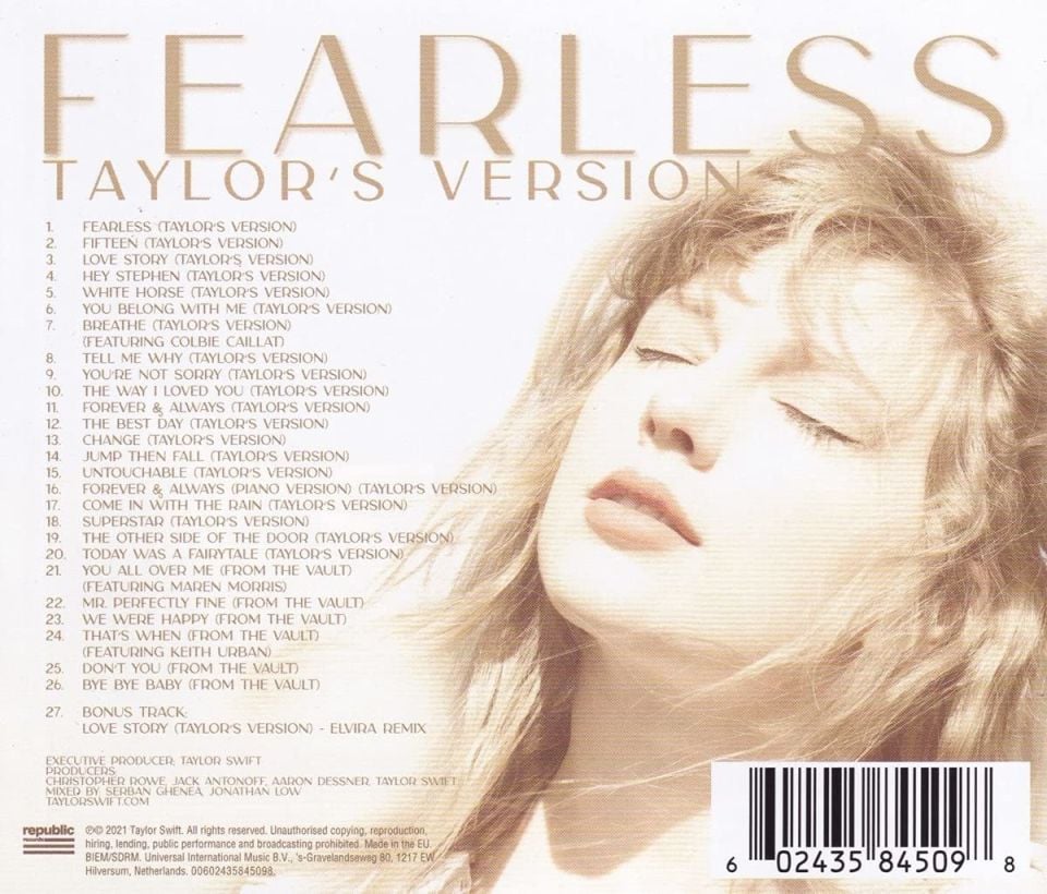 TAYLOR SWIFT - FEARLESS (TAYLOR'S VERSION)
