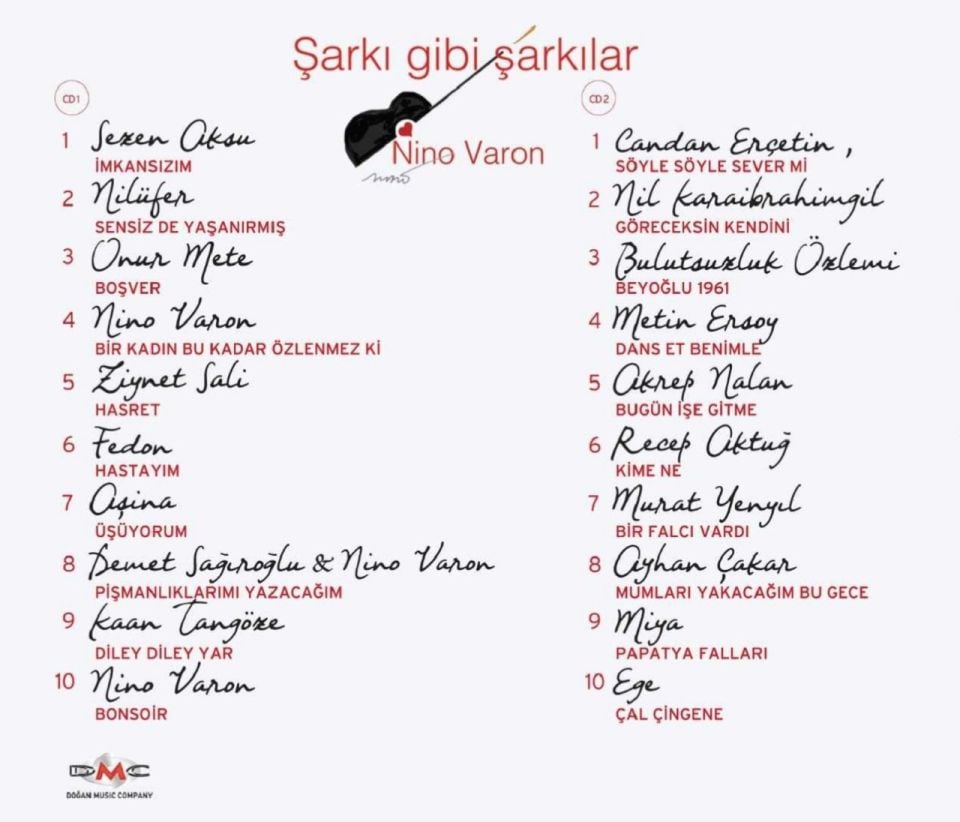 NİNO VARON - ŞARKI GİBİ ŞARKILAR (2 CD)