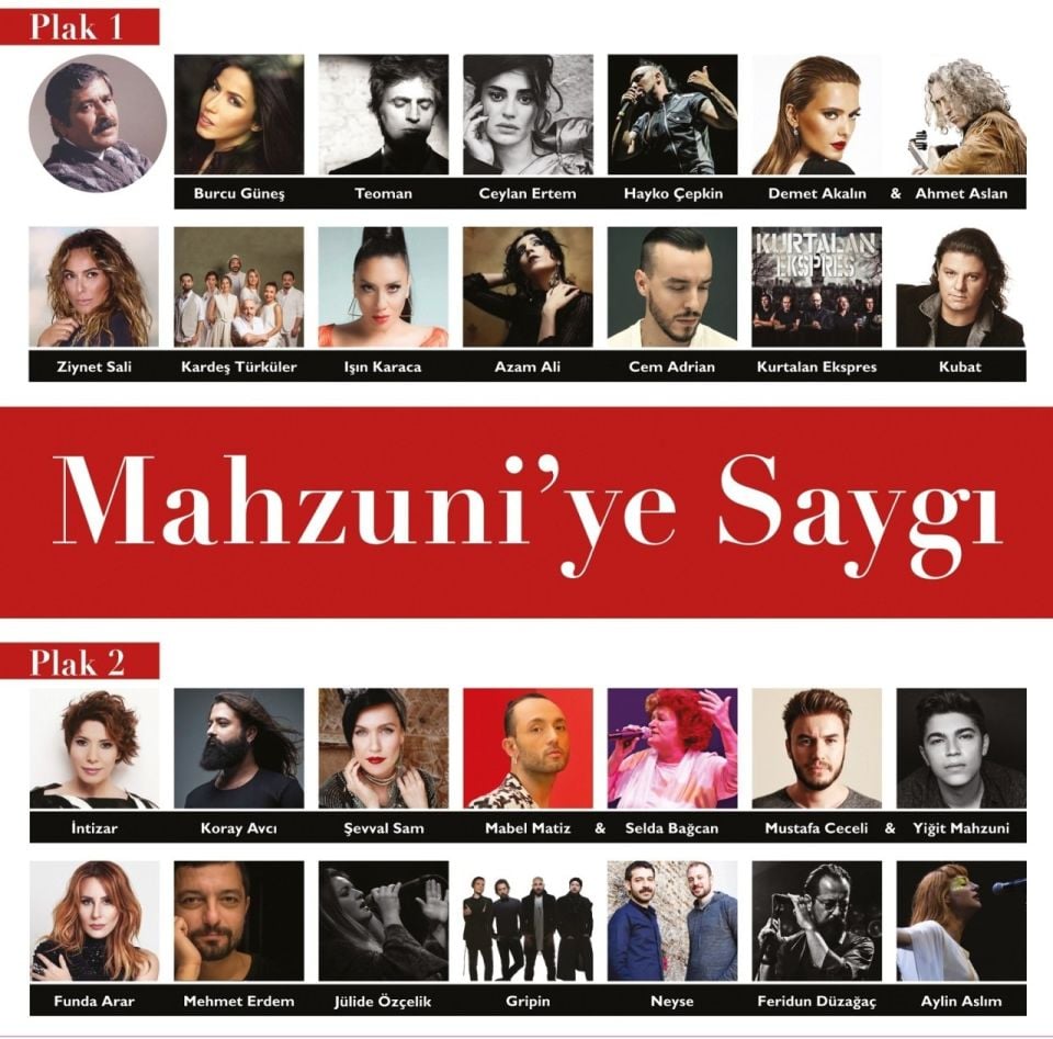 MAHZUNİ'YE SAYGI - ÇEŞİTLİ SANATÇILAR (2LP)