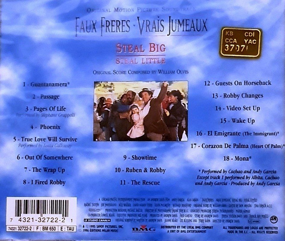 STEAL BIG STEAL LITTLE (FAUX FRERES VRAIS JUMEAUX)- SOUNDTRACK (CD)