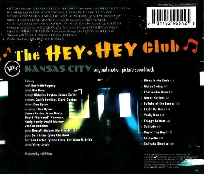 KANSAS CITY - SOUNDTRACK (CD) (1996)