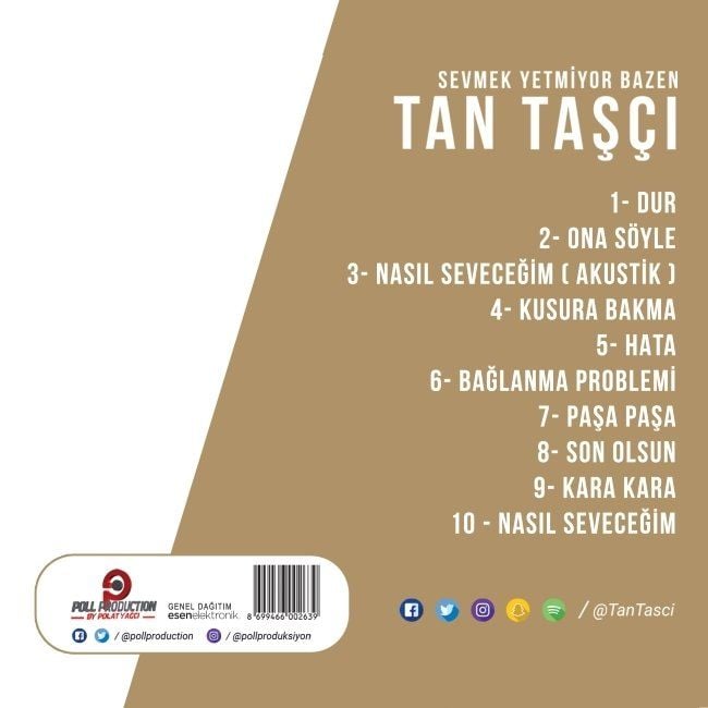 TAN TAŞÇI - SEVMEK YETMİYOR BAZEN