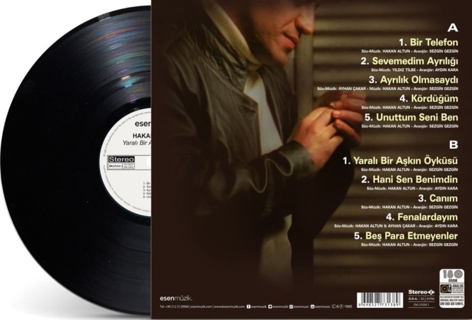 HAKAN ALTUN - YARALI BİR AŞKIN ÖYKÜSÜ (LP)
