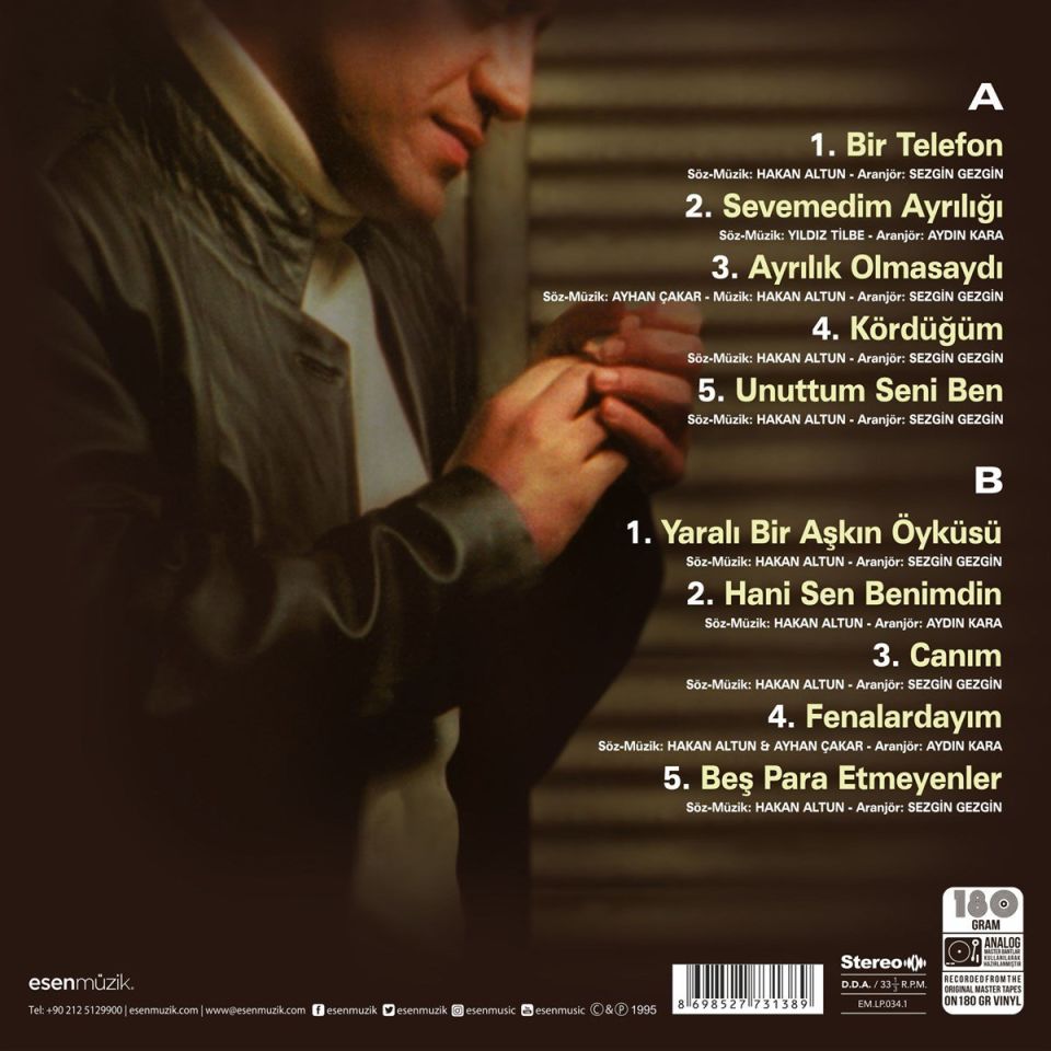 HAKAN ALTUN - YARALI BİR AŞKIN ÖYKÜSÜ (LP)