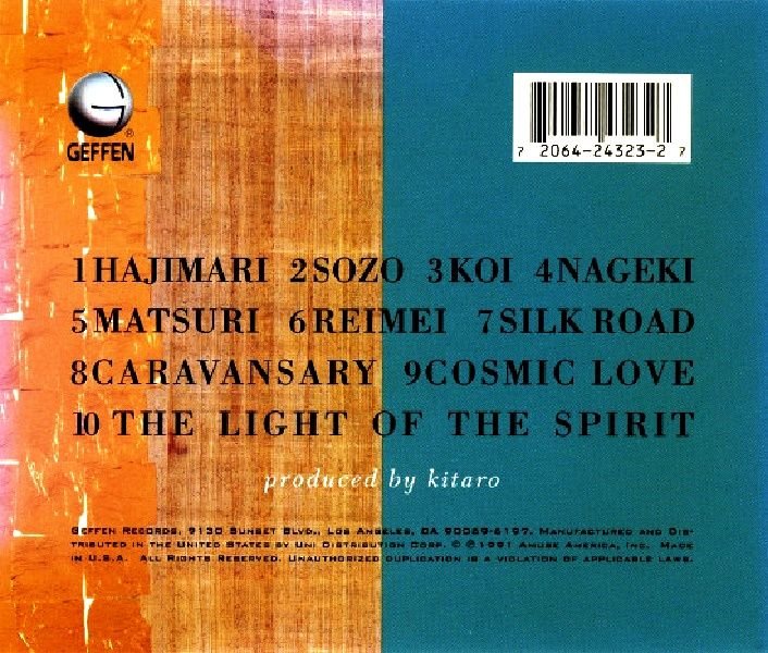 KITARO - LIVE IN AMERICA (CD) (1991)