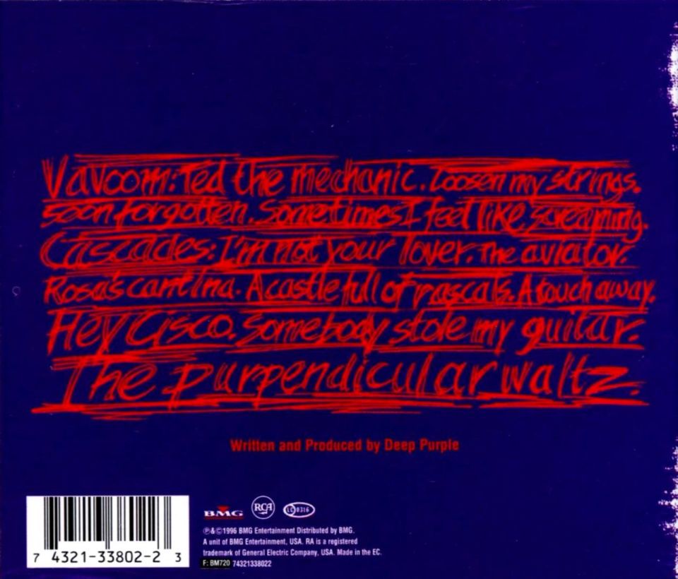 DEEP PURPLE - PURPENDICULAR (CD) (1996)