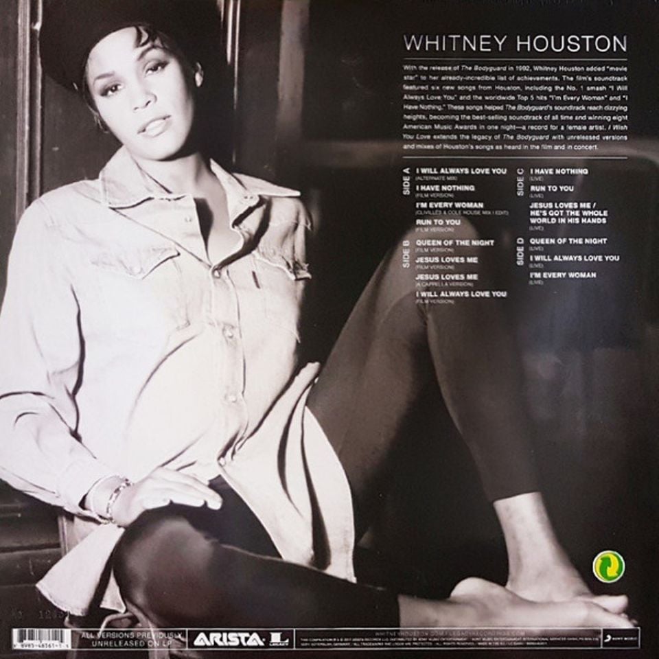 WHITNEY HOUSTON - THE BODYGUARD I WISH YOU LOVE: MORE FROM THE BODYGUARD (2 LP)
