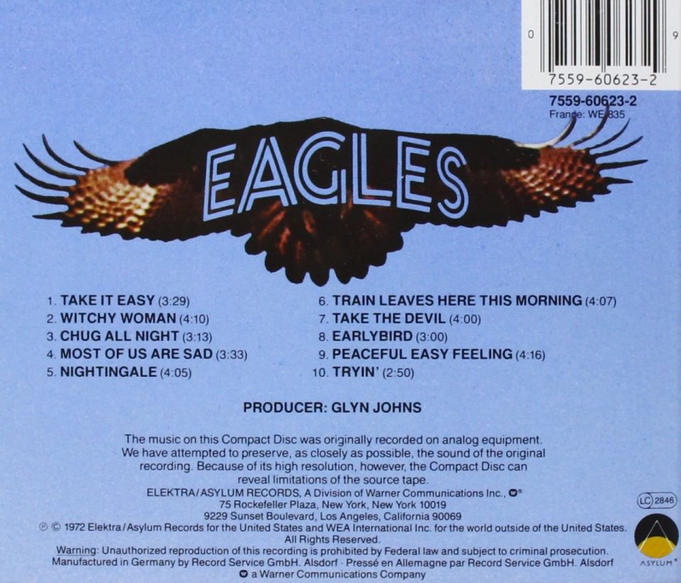 EAGLES - EAGLES (CD) (1987)