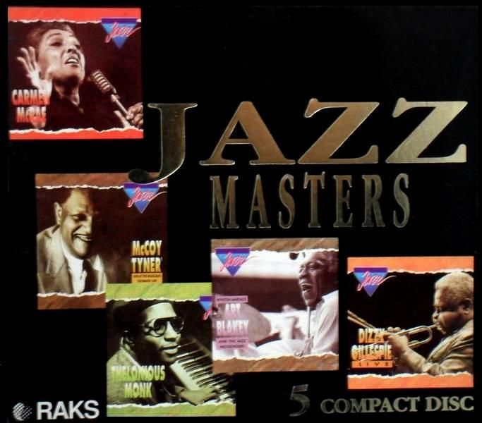 JAZZ MASTERS (5 CD) - CARMEN MCRAE, THELONIOUS MONK, WYNTON MARSALIS-ART BLAKEY AND T.J.M., DIZZY GILLESPIE, MC COY TYNER