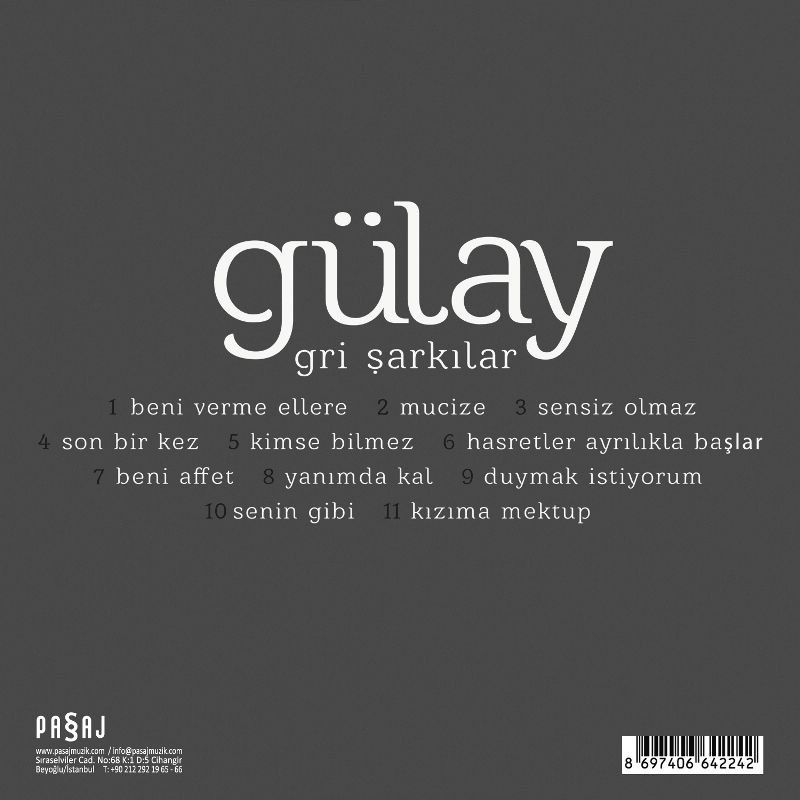 GÜLAY - GRİ ŞARKILAR