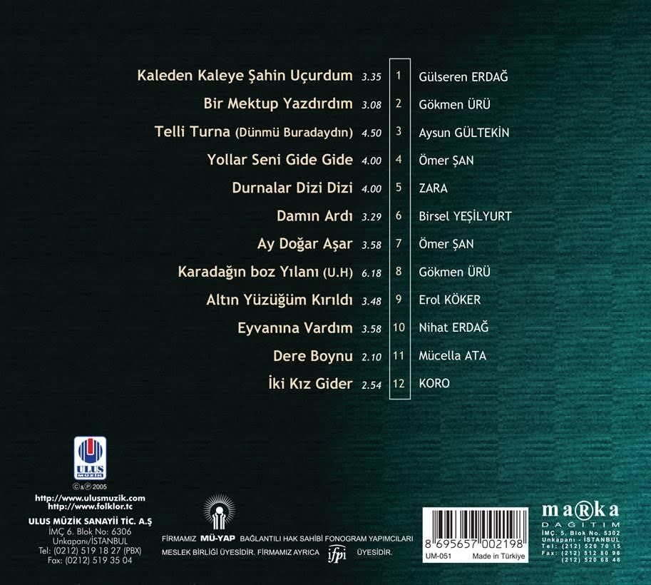 TÜRKÜLERLE TÜRKİYE (TÜRKİYE WITH FOLK SONGS) - 02 ADIYAMAN