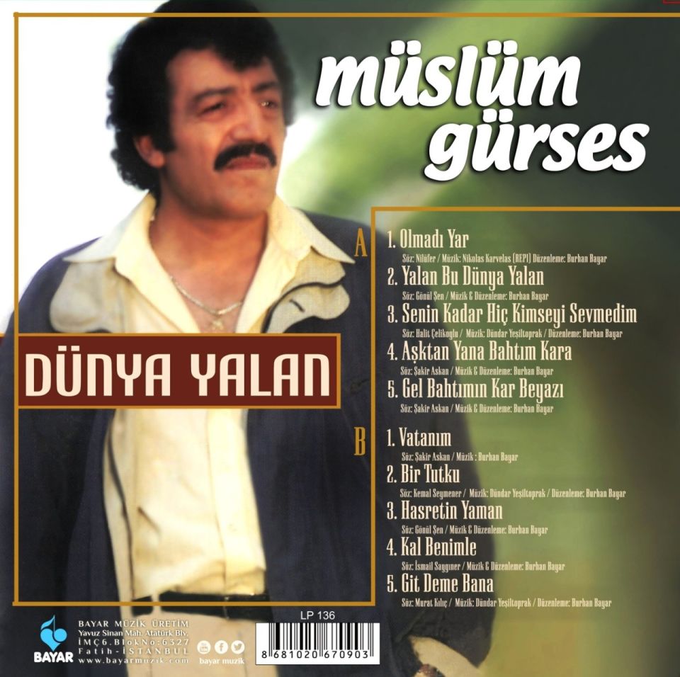 MÜSLÜM GÜRSES - DÜNYA YALAN (LP)