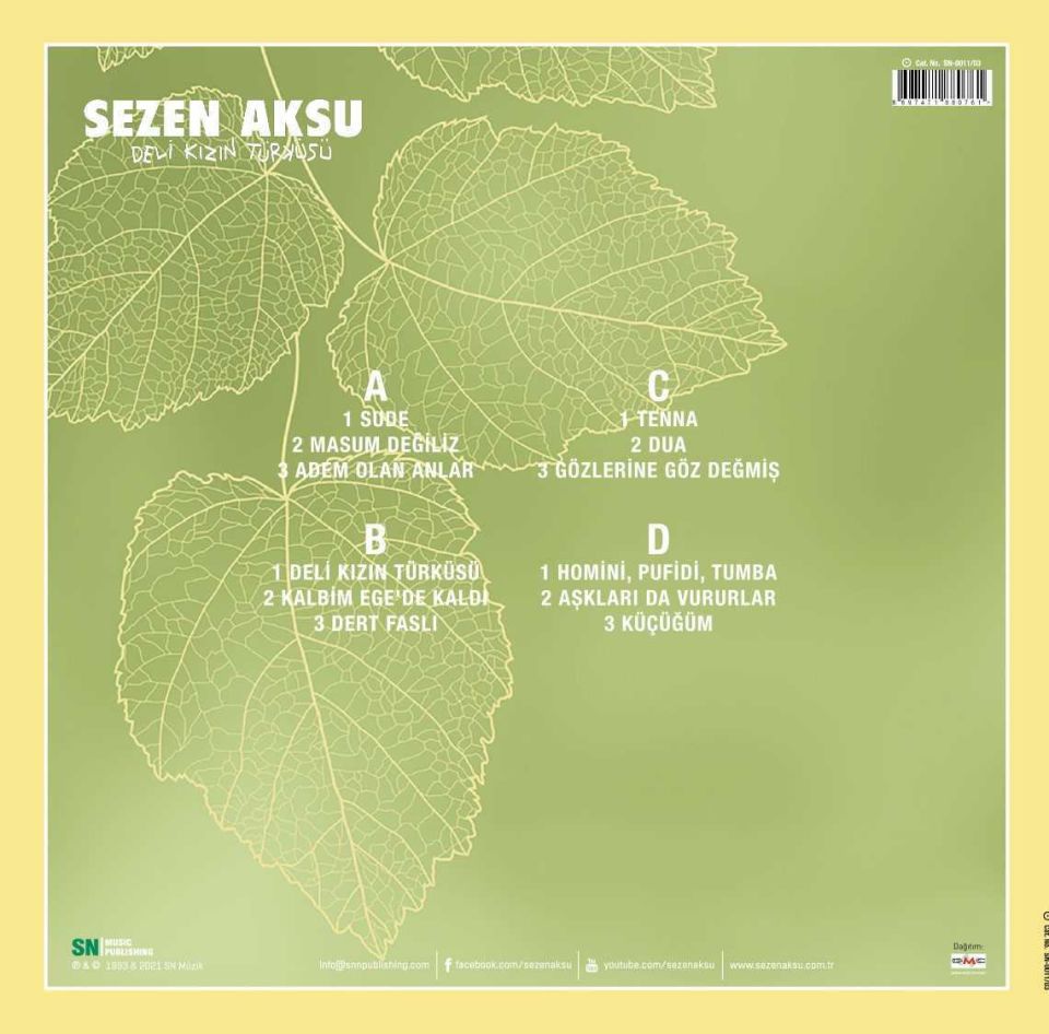 SEZEN AKSU - DELİ KIZIN TÜRKÜSÜ (2 LP)