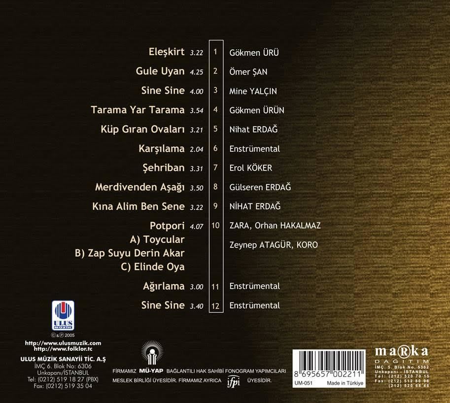 TÜRKÜLERLE TÜRKİYE (TÜRKİYE WITH FOLK SONGS) - 04 AĞRI