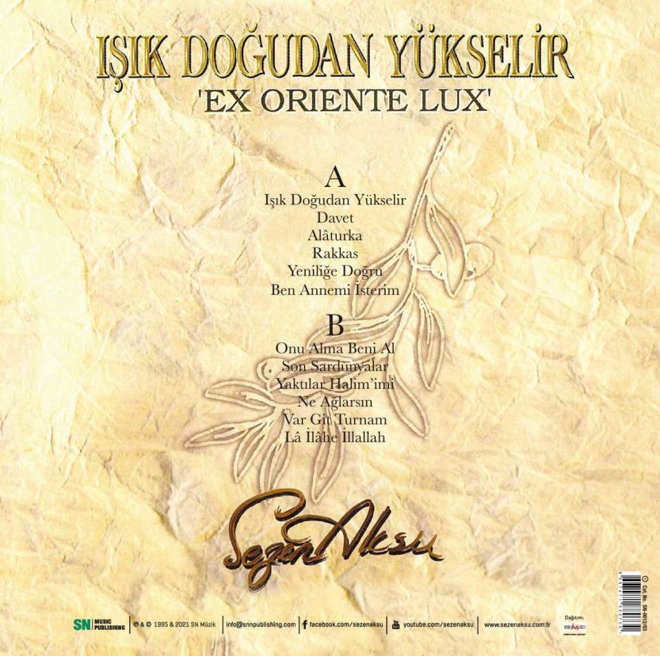 SEZEN AKSU - IŞIK DOĞUDAN YÜKSELİR (LP)