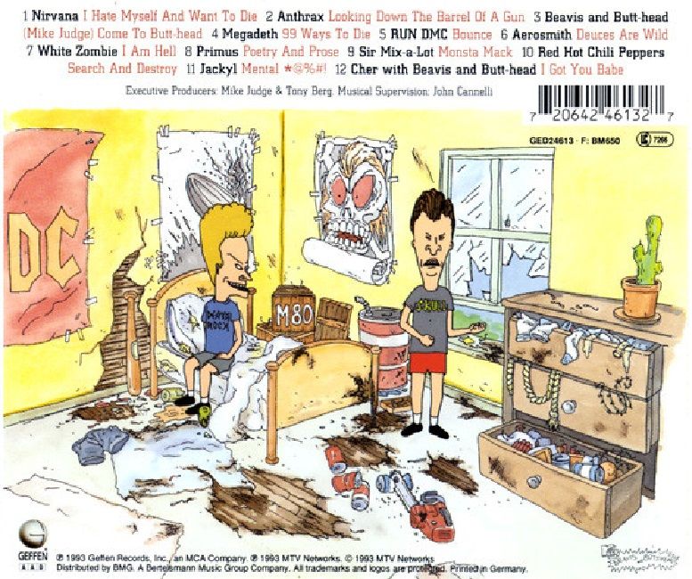 THE BEAVIS AND BUTT-HEAD EXPERIENCE - SOUNDTRACK (CD) (1993)