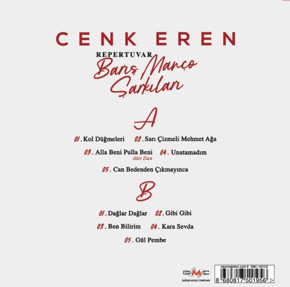 CENK EREN – REPERTUVAR BARIŞ MANÇO ŞARKILARI (LP)