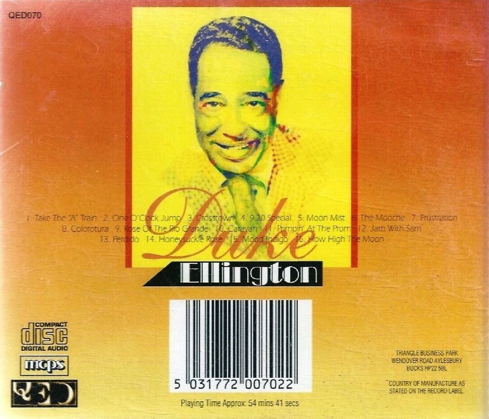 DUKE ELLINGTON - TAKE THE A TRAIN (CD)