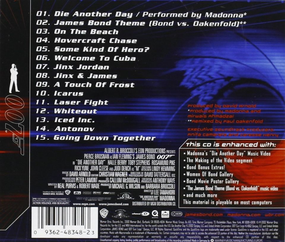 DIE ANOTHER DAY - SOUNDTRACK (CD) (2002)