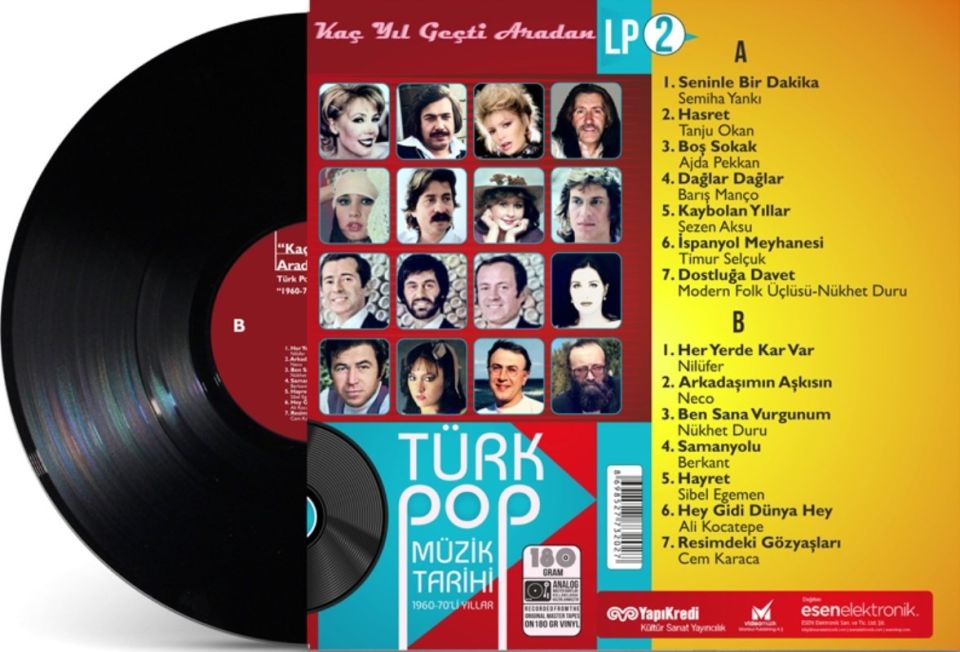 TÜRK POP MÜZİK TARİHİ - 1960-70' Lİ YILLAR VOL.2 (LP)