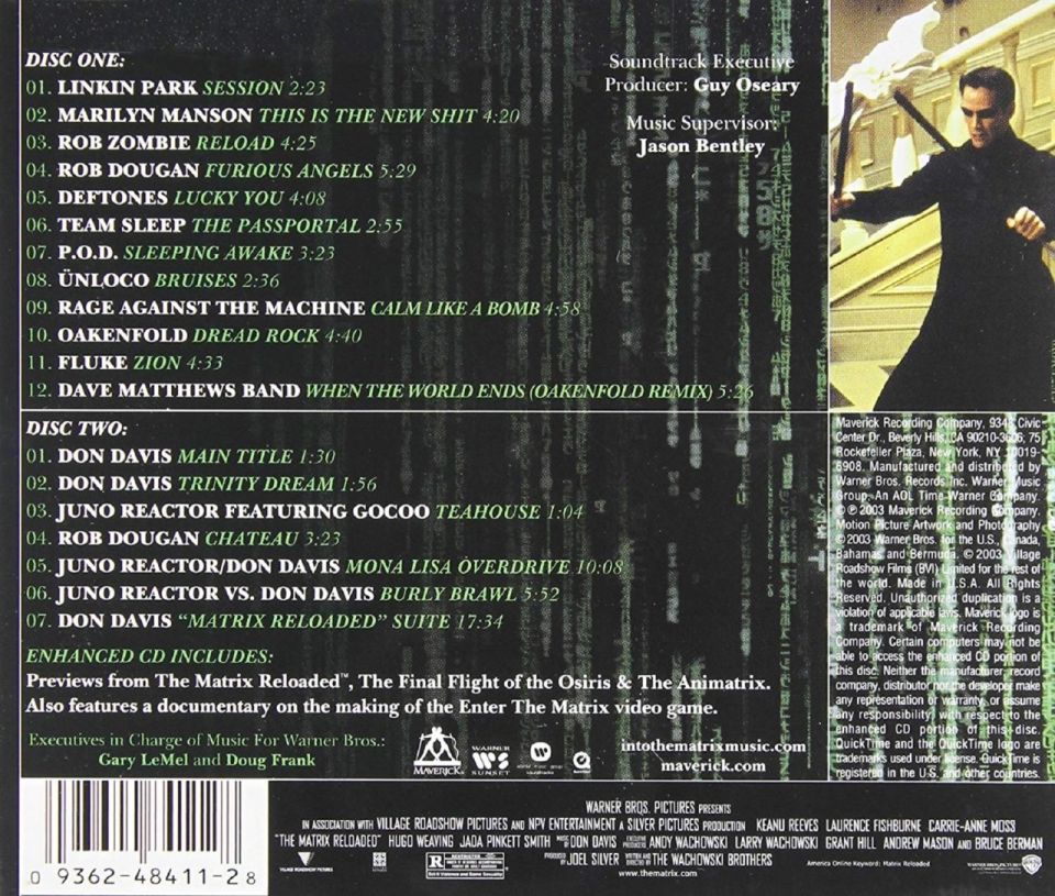 SOUNDTRACK - MATRIX RELOADED