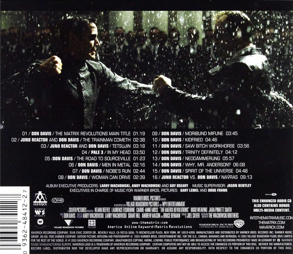 THE MATRIX REVOLUTIONS - SOUNDTRACK (CD) (2003)