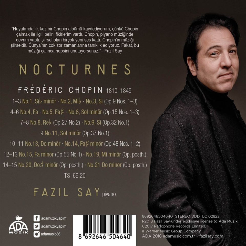 FAZIL SAY - CHOPIN NOCTURNES (CD)