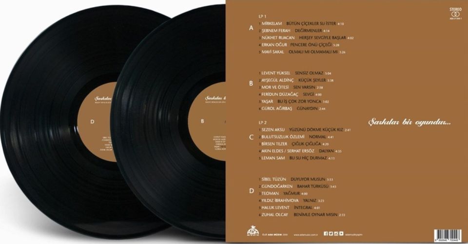 ŞARKILAR BİR OYUNDUR - BÜLENT ORTAÇGİL  İÇİN SÖYLENMİŞ BÜLENT ORTAÇGİL ŞARKILARI (2 LP)