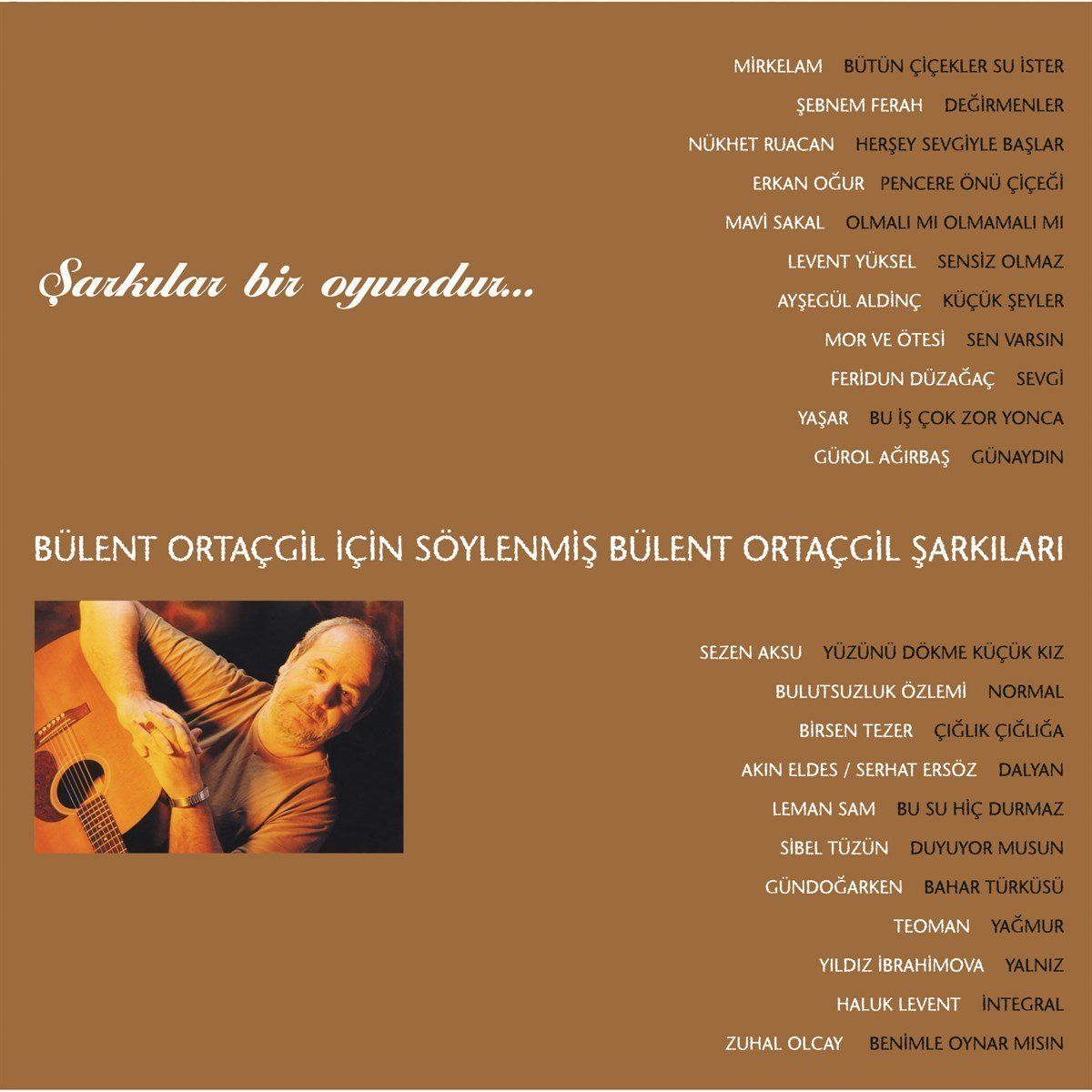 ŞARKILAR BİR OYUNDUR - BÜLENT ORTAÇGİL  İÇİN SÖYLENMİŞ BÜLENT ORTAÇGİL ŞARKILARI (2 LP)