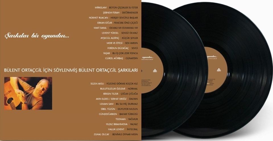 ŞARKILAR BİR OYUNDUR - BÜLENT ORTAÇGİL  İÇİN SÖYLENMİŞ BÜLENT ORTAÇGİL ŞARKILARI (2 LP)