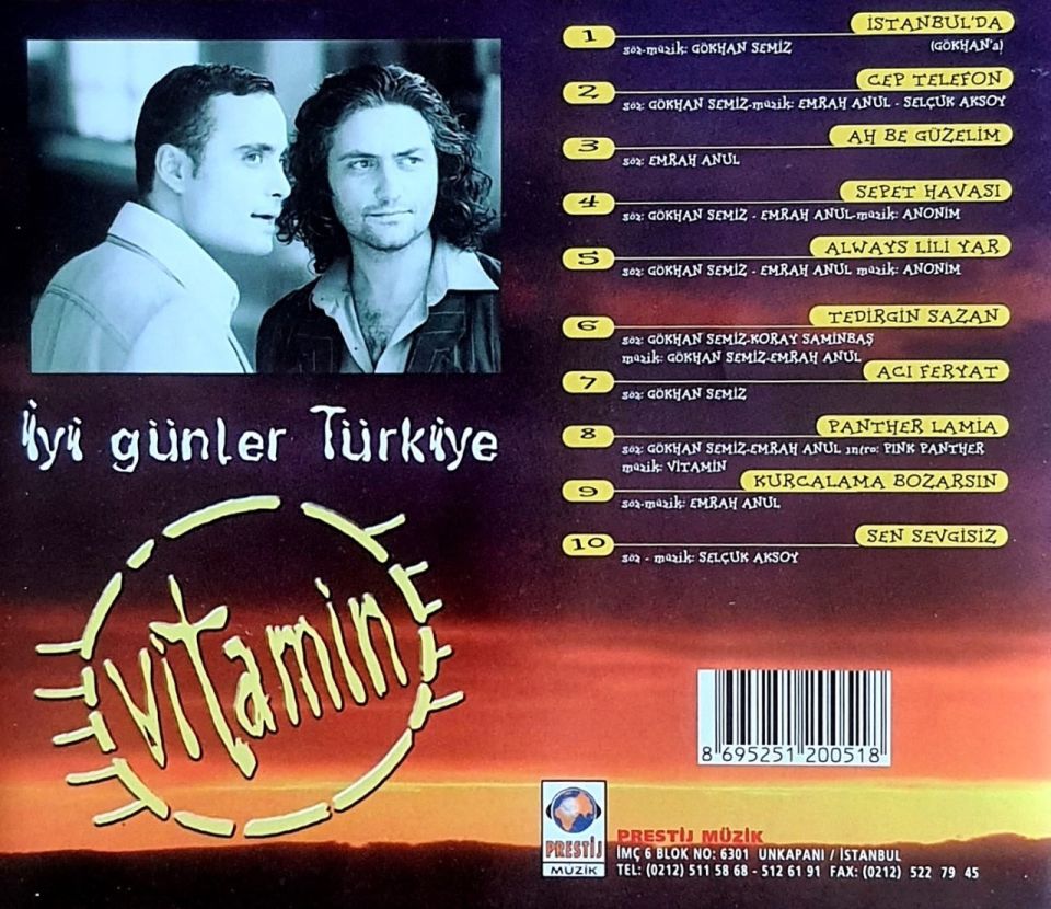 VİTAMİN - İYİ GÜNLER TÜRKİYE (CD) (1998)
