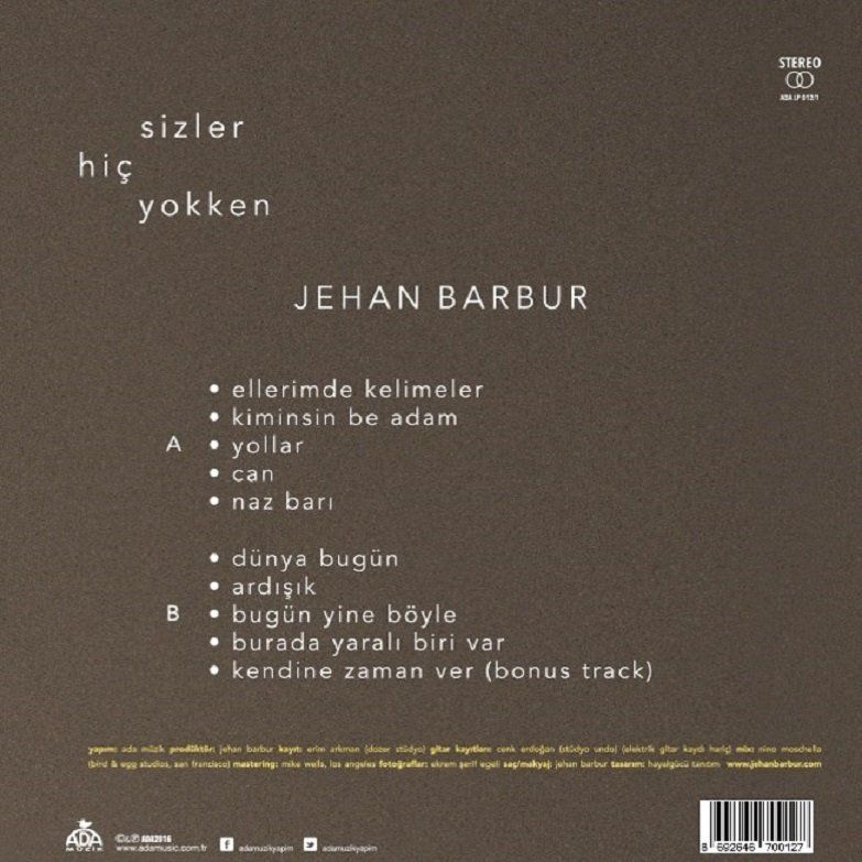 JEHAN BARBUR - SİZLER HİÇ YOKKEN (LP)