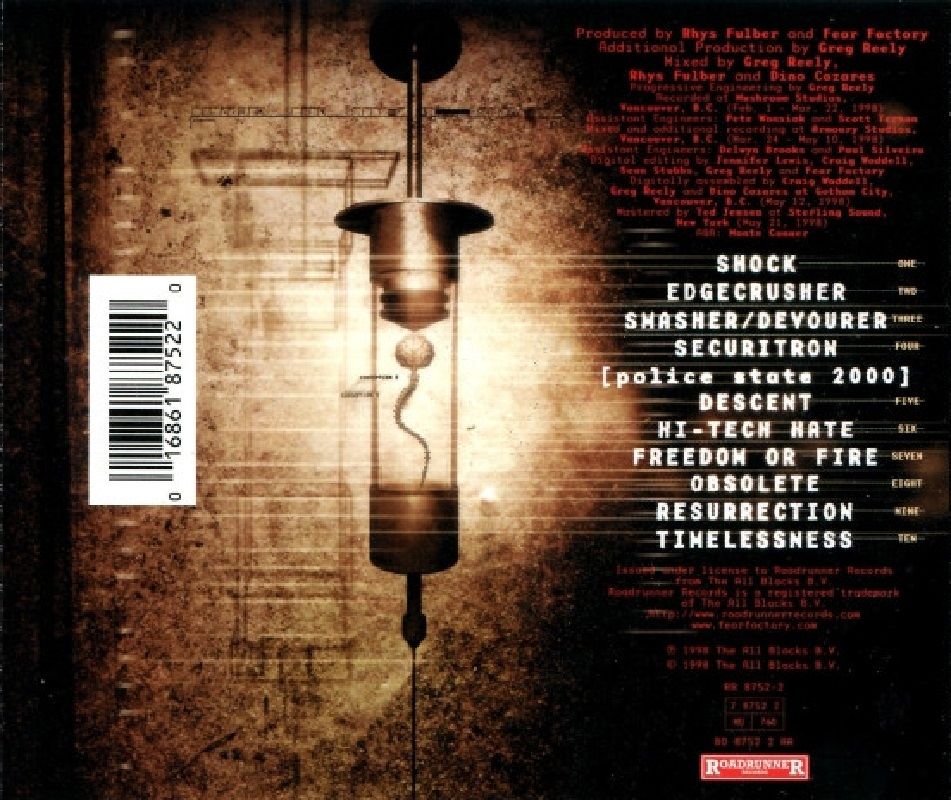 FEAR FACTORY - OBSOLETE (CD) (1998)