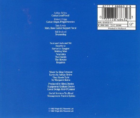 KING CRIMSON - BEAT (CD) (1984)