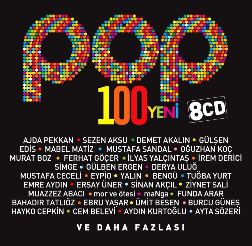 POP 100 YENİ - ÇEŞİTLİ SANATÇILAR (8 CD)
