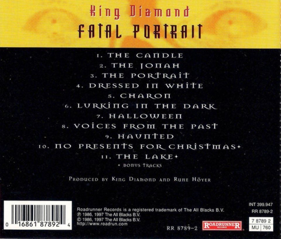 KING DIAMOND - FATAL PORTRAIT (GOLD DISC)