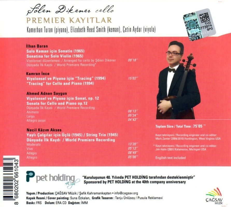 ŞÖLEN DİKENER ve ARKADAŞLARI - PREMIER KAYITLAR