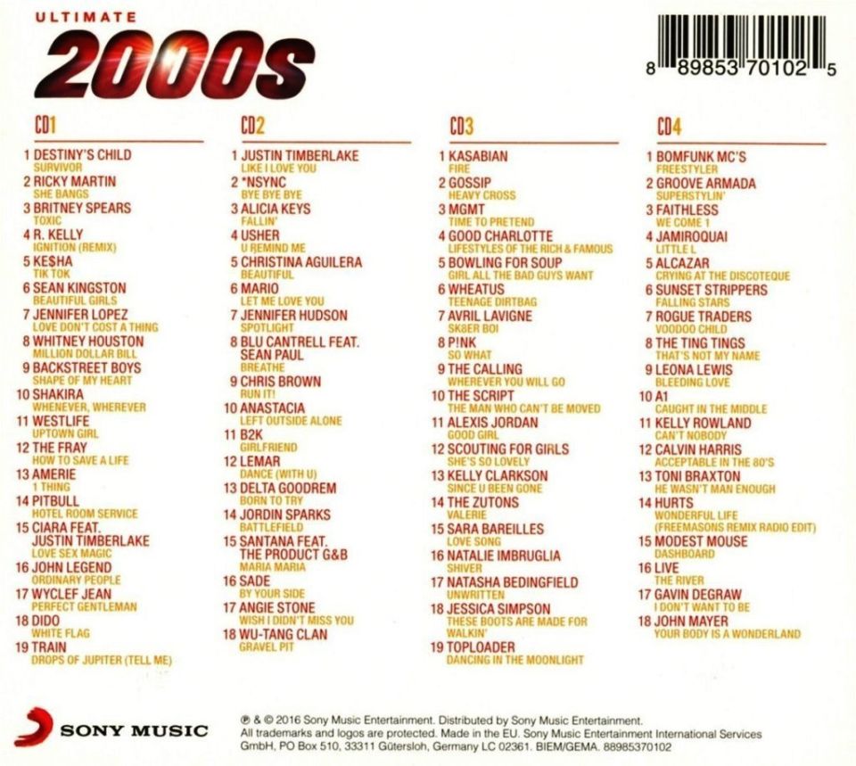 ULTIMATE... 2000’S - VARIOUS (4 CD)