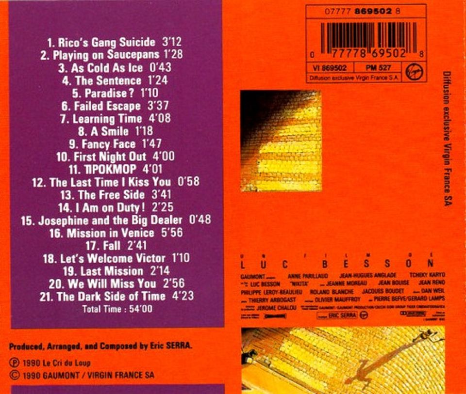 ERIC SEERA / NIKITA - SOUNDTRACK (CD) (1990)