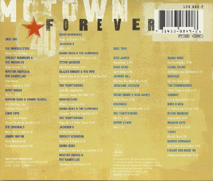 MOTOWN 40 FOREVER - VARIOUS (2 CD) (1998)