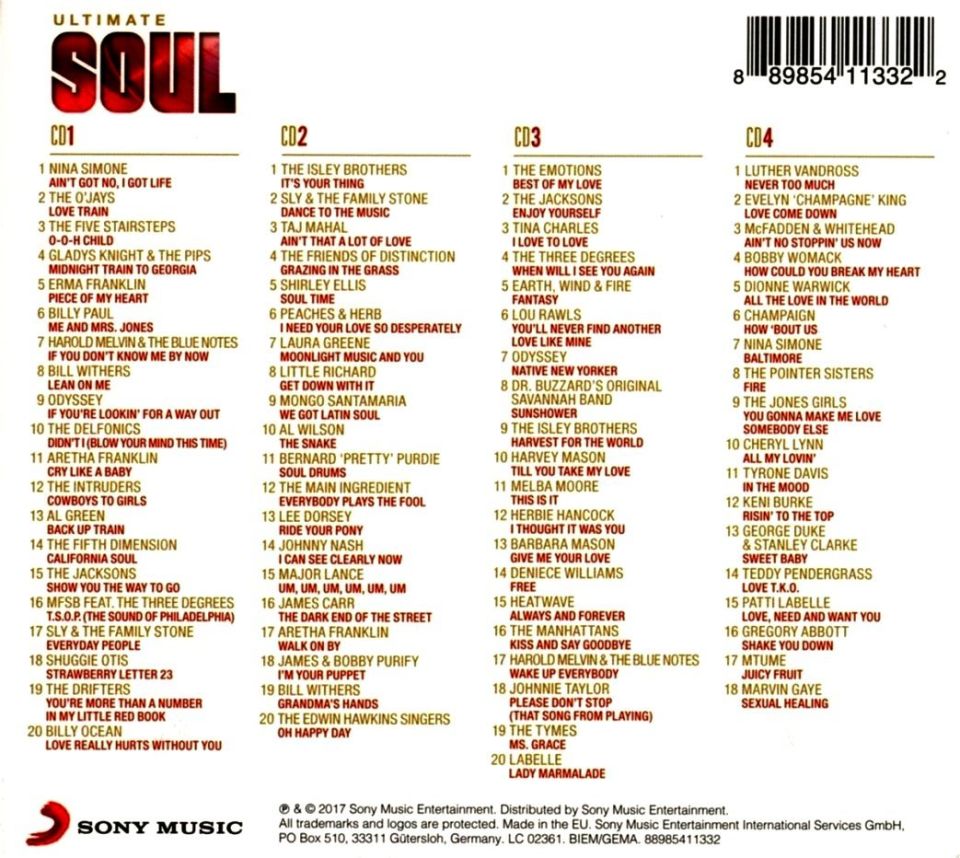 ULTIMATE... SOUL - VARIOUS (4 CD)