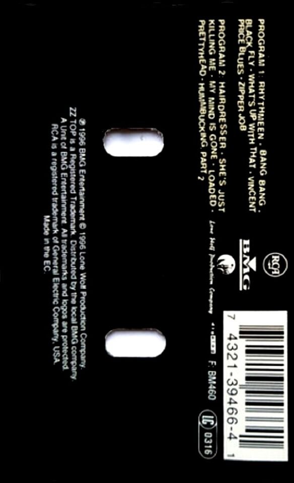ZZ TOP - RHYTHMEEN (MC) (1996)