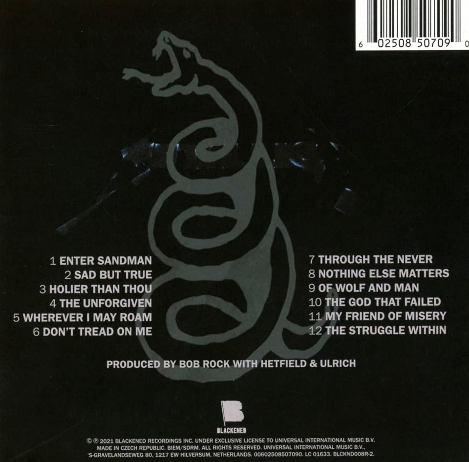 METALLICA - METALLICA (REMASTERED)
