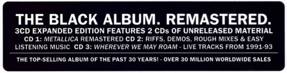 METALLICA - METALLICA (REMASTERED) (3 CD)