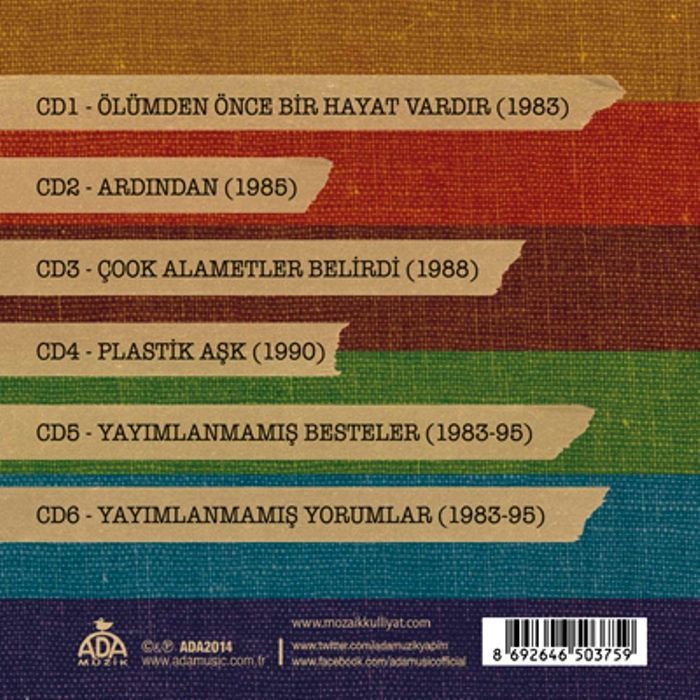 MOZAİK - KÜLLİYAT 1983-1995(BOXSET)