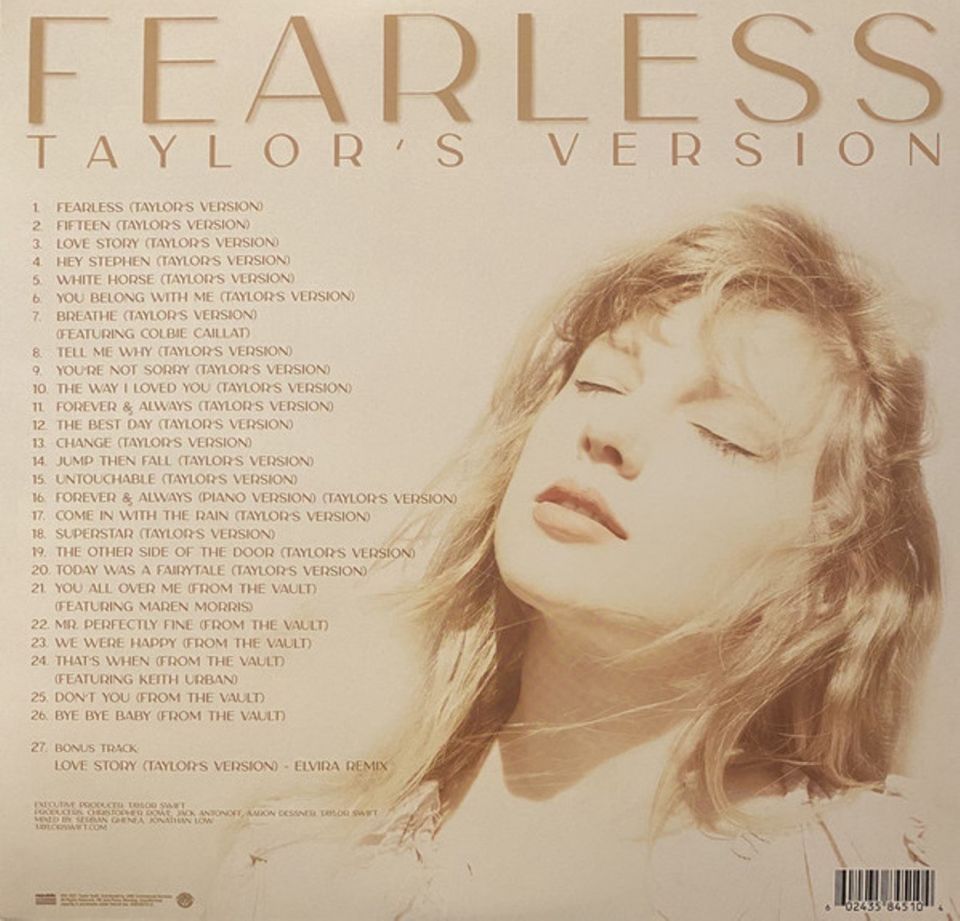 TAYLOR SWIFT - FEARLESS (TAYLOR'S VERSION) (3 LP)